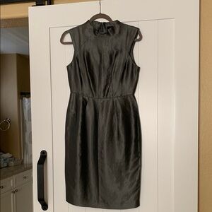 Banana Republic Charcoal Sleeveless Midi Dress